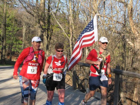 Joseph, Julie, and Nina on the move.  Credit:  Mohonk Preserve Volunteer Photographers