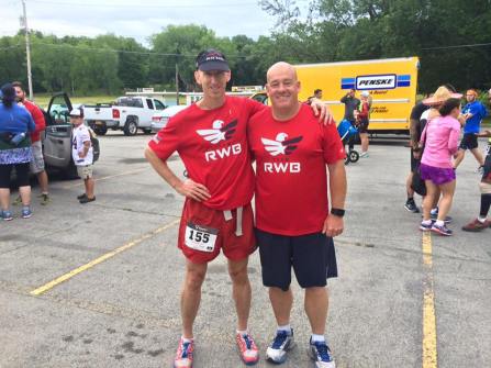 Author and Jim Pease at start of Beast of Burden. Credit: Jim Pease
